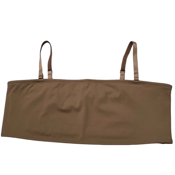 SKIMS Shaping Swim Bandeau Top Lot 2 Onyx Sienna Womens 3X - Picture 7 of 14